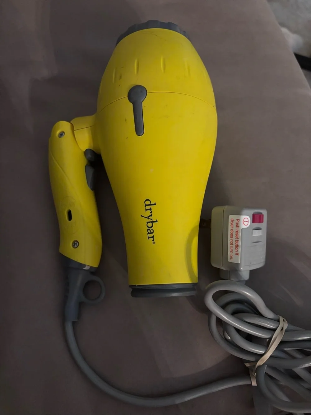Drybar Baby Buttercup Foldable Travel Hair Dryer Dual Voltage Tested Works